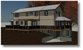 Stilwell, KS Residence
-proposed view looking northeast